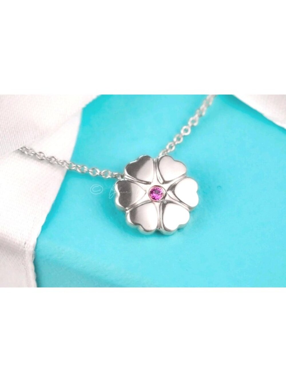 Tiffany & Co. Pink Sapphire Necklace Paloma Picasso "Crown of Hearts" Pendant